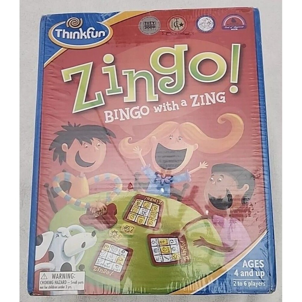 Game Thinkfun Zingo! Bingo with a Zing 2-6 Players Age 4 And Up New Sealed